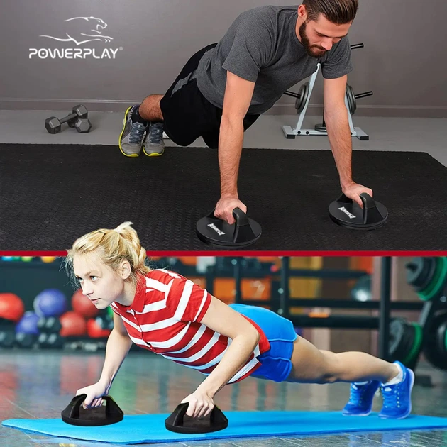 Упори для віджимань PowerPlay 4321 пластикові круглі (PP_4321) - picture 7
