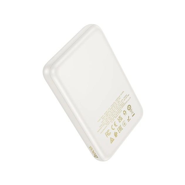 Батарея універсальна HOCO 10000mAh Grace PD/20W Magnetic White (J141 / 714985) - зображення 4