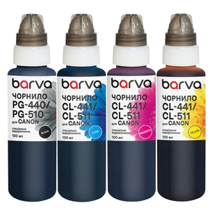 Чорнило Barva Canon PG-512BK pigm + CL-513C/M/Y 4x100 мл, special (CPGI520-100-MP) зображення 1