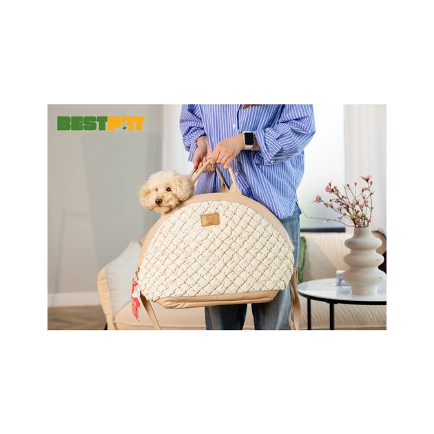 Переноска для тварин MISOKO&CO 40x22x35 см світло-коричнева (YIWUMSK70165) - picture 7