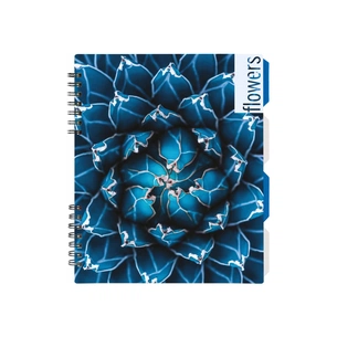 Блокнот Optima Flowers, B5 з розділювачами 120 аркушів, клітинка (O20356-14) зображення 1