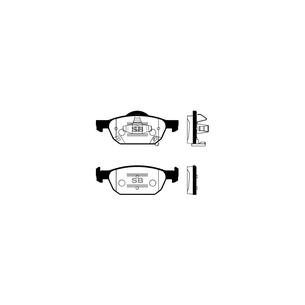 Гальмівні колодки HI-Q SP1605 зображення 1