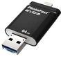 USB флеш накопичувач PhotoFast 64GB i-Flashdrive EVO Plus Black USB3.0-microUSB/Lightning (EVOPLUS64GBU3) - зменшене зображення 2