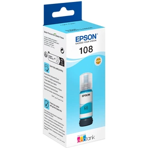 Контейнер з чорнилом Epson 108 EcoTank L8050/L18050 light cyan (C13T09C54A) зображення 1