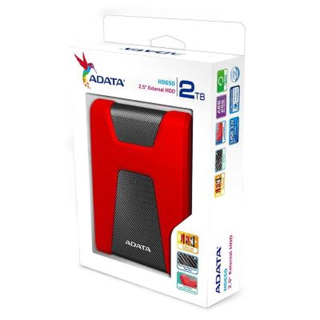 Зовнішній жорсткий диск 2.5" 2TB ADATA (AHD650-2TU31-CRD) - picture 6