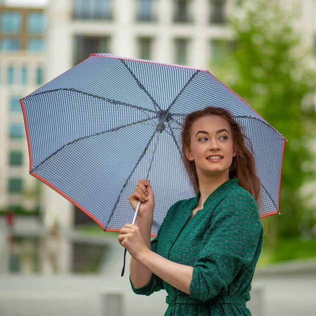 Парасоля Fulton L354-041154 Minilite-2 Houndstooth Red Border (L354-041154) - зображення 4