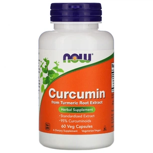 Травы Now Foods Куркумин, Curcumin, 60 капсул (NOW-04638) изображение 1