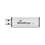 USB флеш накопичувач Mediarange 256GB Black/Silver USB 3.0 (MR919) - зменшене зображення 4