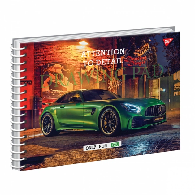 Альбом для малювання Yes А4 Auto tuning на спіралі, 20 аркушів (130473) - изображение 1
