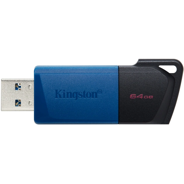 USB флеш накопитель Kingston 2x64GB DataTraveler Exodia M Black/Blue USB 3.2 (DTXM/64GB-2P) - изображение 3
