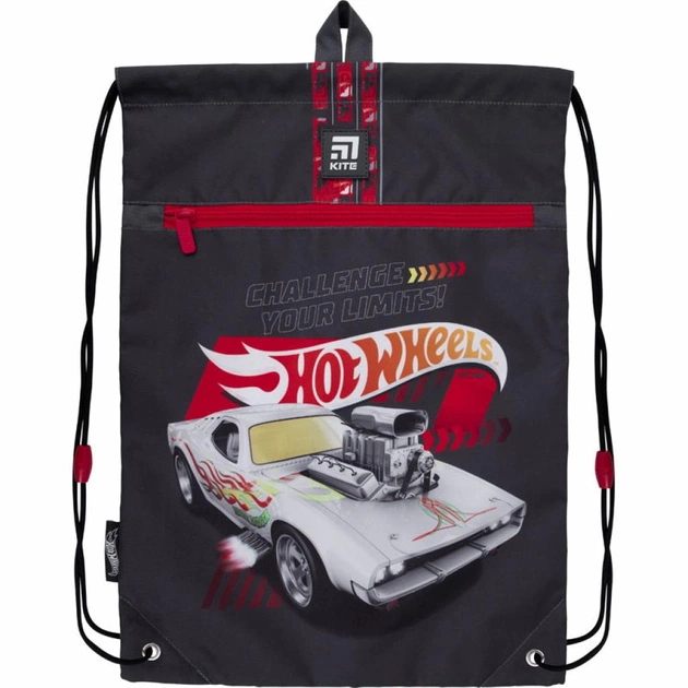 Сумка для взуття Kite Education Hot Wheels з кишенею (HW21-601M-2) - зображення 1