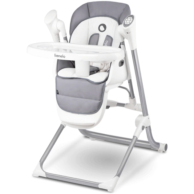 Стілець для годування Lionelo 2 в 1 Lionelo Niles Grey (LO-NILES GREY) - зображення 1