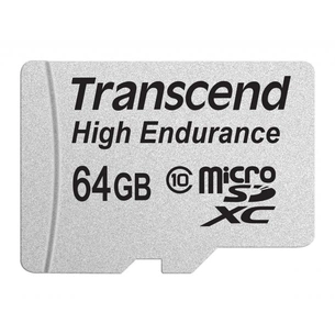 Карта пам'яті Transcend 64GB microSDXC Class 10 High Endurance + ad (TS64GUSDXC10V) зображення 1