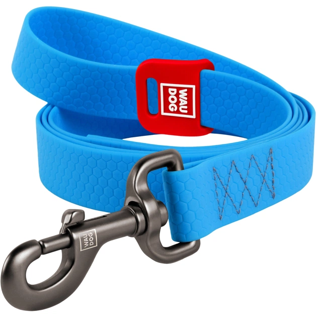 Повідець для собак WAUDOG Waterproof M Ш 20 мм Д 183 см блакитний (27292) - зображення 1