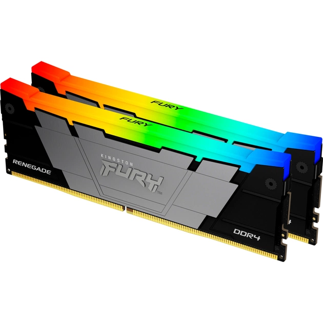 Модуль пам'яті для комп'ютера DDR4 16GB (2x8GB) 4600 MHz Renegade RGB Kingston Fury (ex.HyperX) (KF446C19RB2AK2/16) - зображення 1