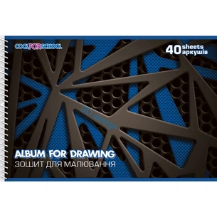 Альбом для малювання Cool For School на пружині, 40 аркушів Літо (CF60904-04) зображення 1