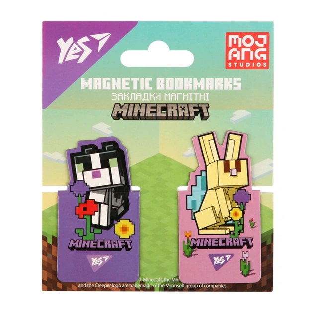Закладки для книг Yes магнітні Minecraft.Spring, висікання, 2 шт (708446) - зображення 1