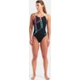 Купальник Arena Graphic Swimsuit Swim Pro L 010809-580 чорний, блакитний, рожевий 44 (3468337757443) - зменшене зображення 2