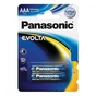 Батарейка Panasonic AAA LR03 Evolta * 2 (LR03EGE/2BP) - зменшене зображення 1