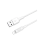 Дата кабель USB 2.0 AM to Lightning 1.0m 2A X25 white HOCO (6957531080114) - зменшене зображення 2
