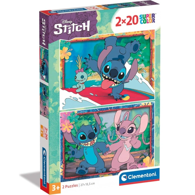 Пазл Clementoni Disney Stitch 2 шт по 20 элементов (24809) - изображение 1