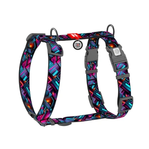 Шлея для собак WAUDOG H-подібна анатомічна Nylon з QR адресником "Нескінченні світи" пластиковий фастекс XL (347-4058) зображення 1