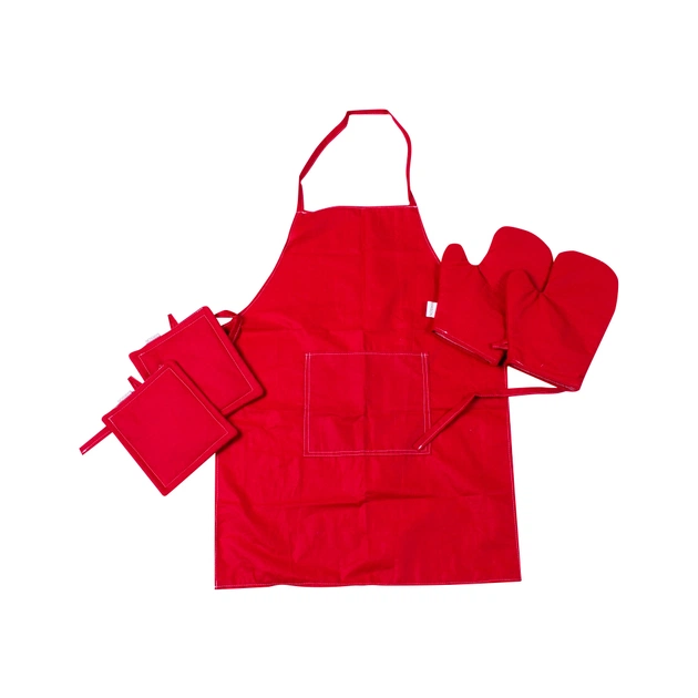 Фартух MirSon Набір 19-1655 Edmonda бязь дві прихватки + дві рукавички-прихватки + фартух (2200006752806) - picture 1