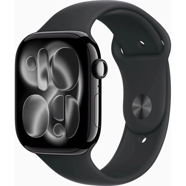 Смарт-годинник Apple Watch Series 11 GPS 46mm Jet Black Aluminium Case with Black Sport Band - S/M (MEUW4RK/A) - зображення 1
