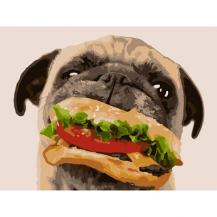 Картина по номерам Santi Кумедний мопс 30*40 см (953965) зображення 1