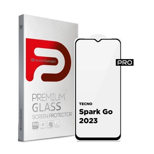 Скло захисне Armorstandart Pro TECNO Spark Go 2023 (BF7) Black (ARM67166) зображення 1