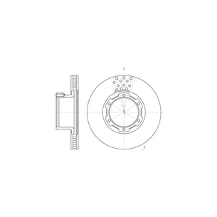 Гальмівний диск REMSA 61177.10 зображення 1