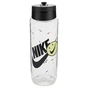 Пляшка для води Nike TR Renew Recharge Straw Bottle 24 OZ грфічний прозорий, чорний 709 мл N.100.7643.968.24 (887791742452) - зменшене зображення 1
