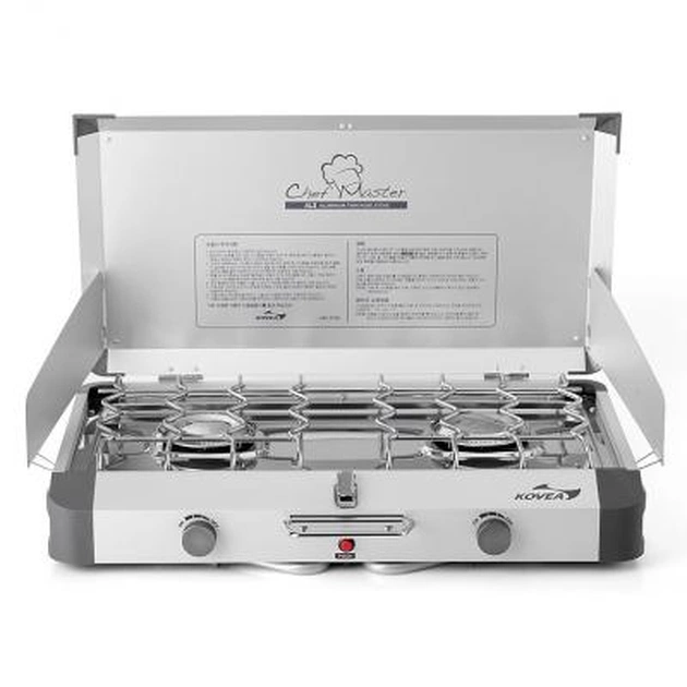 Портативна газова плитка Kovea Grace Twin Stove (AL II Chef Master) KB-0812 (8806372095437) - изображение 1