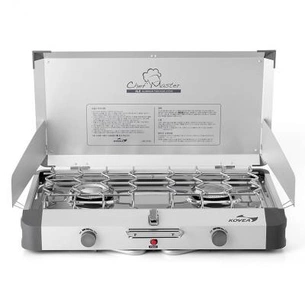 Портативна газова плитка Kovea Grace Twin Stove (AL II Chef Master) KB-0812 (8806372095437) зображення 1