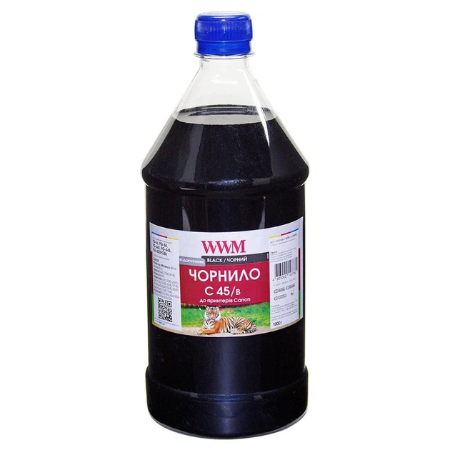 Чорнило WWM Canon CL-451B 1000г Black (C45/B-4) - зображення 1