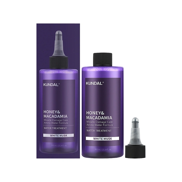 Маска для волос Kundal Honey & Macadamia Miracle Damage Care Water Treatment White Musk 300 мл (8809693254071) - изображение 1