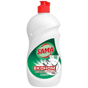 Засіб для ручного миття посуду Sama Яблуко 500 г (4820270630068) зображення 1