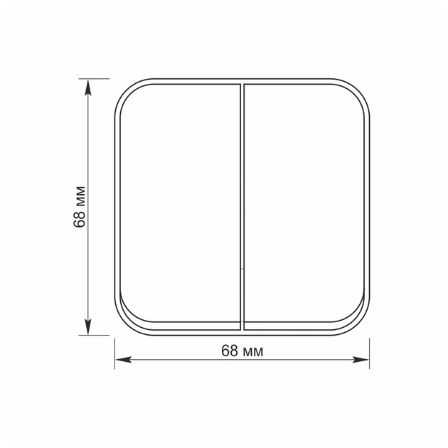Вимикач Videx BINERA IP20 зовнішній 2кл білий (VF-BNS12-W) - зображення 4