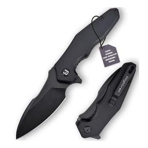 Ніж Hightron Mini Ventura, D2, G10, чорний, чорний stonewash клинок (HK05BLKBS) зображення 1