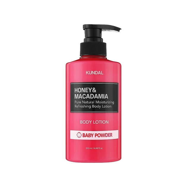 Лосьйон для тіла Kundal Honey & Macadamia Pure Body Lotion Baby Powder 500 мл (8809568740005) - зображення 1