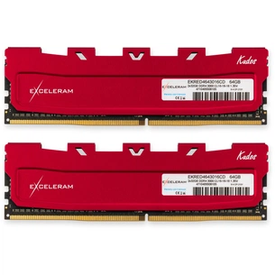 Модуль пам'яті для комп'ютера DDR4 64GB (2x32GB) 3000 MHz Red Kudos eXceleram (EKRED4643016CD) зображення 1