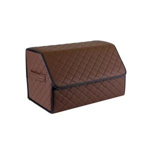 Сумка-органайзер EVAtech ECO M 30x30x50 см коричнева з коричневою ниткою (EHECEMZZBR) зображення 1