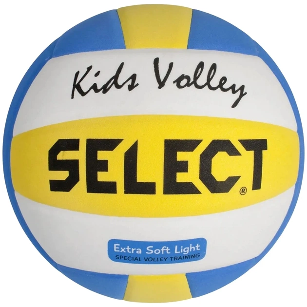 М'яч волейбольний Select Kids Volley New білий, жовтий, синій 4 214460-329 (5703543040308) - picture 1