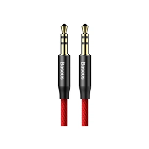 Кабель мультимедійний 3.5mm M to 3.5mm M 1.0m red-black Baseus (CAM30-B91) зображення 1