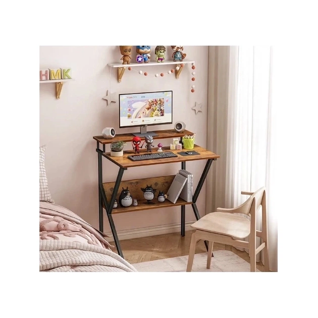 Комп'ютерний стіл Аклас Вікні VKS-80175 80x60 (Горіх) (00164089) - picture 2