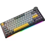 Клавіатура Ajazz AK820 V2 Coconut Flake Switch Wireless/Bluetooth/USB UA Black/Gray/Yellow (AK820-V2-CF-BGY) - зменшене зображення 3