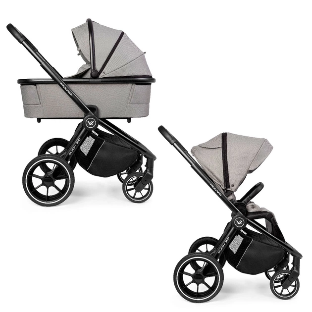 Коляска Muuvo 2 в 1 Quick 3.0 Steel Grey XL (KM2V1Q3.0SGXL) - зображення 1