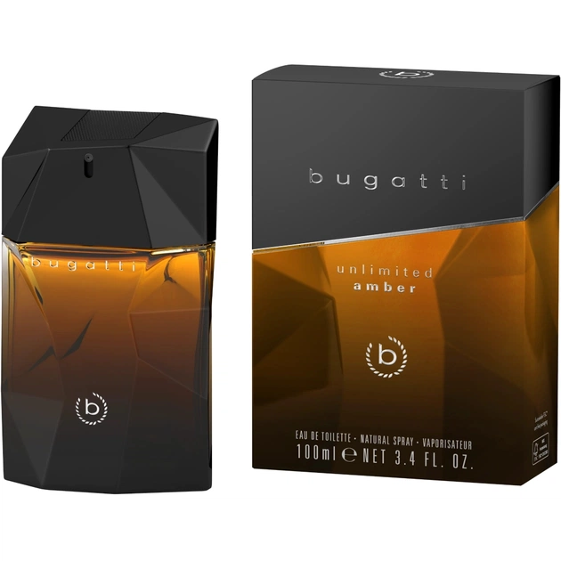 Туалетна вода Bugatti Unlimited Amber 100 мл (4051395415166) - изображение 1