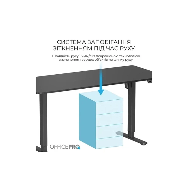 Комп'ютерний стіл OfficePro ODE1670B Black (ODE1670B) - picture 7