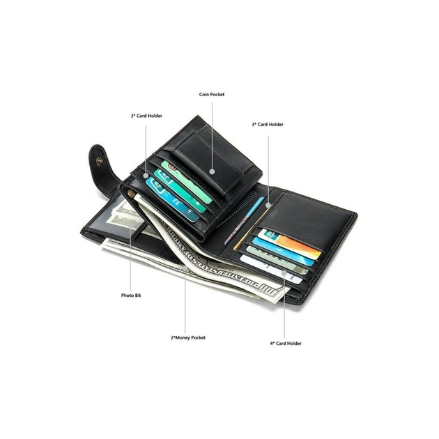 Гаманець Vintage Чорний (14927) - зображення 5